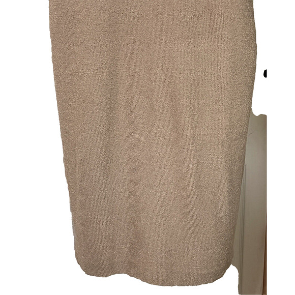 Steve Fabrikant Dress Large Wool Blend Knit Sheath Geometric Metallic Dress VTG - Picture 4 of 12
